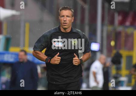 Salerno, Italien. 28.. August 2022. Der Reeferee davide massa während des Serie-A-Spiels zwischen US Salernitana 1919 und UC Sampdoria im Stadio Arechi (Bild: © Agostino Gemito/Pacific Press via ZUMA Press Wire) Stockfoto