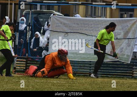 Srinagar, Indien. 29. August 2022. National Sports Day 2022 in Srinagar im indischen Verwaltungsgebiet Kaschmir gefeiert. (Foto: Mubashir Hassan/Pacific Press) Quelle: Pacific Press Media Production Corp./Alamy Live News Stockfoto