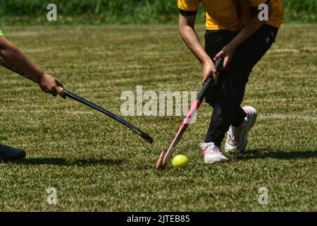 Srinagar, Indien. 29. August 2022. National Sports Day 2022 in Srinagar im indischen Verwaltungsgebiet Kaschmir gefeiert. (Foto: Mubashir Hassan/Pacific Press) Quelle: Pacific Press Media Production Corp./Alamy Live News Stockfoto