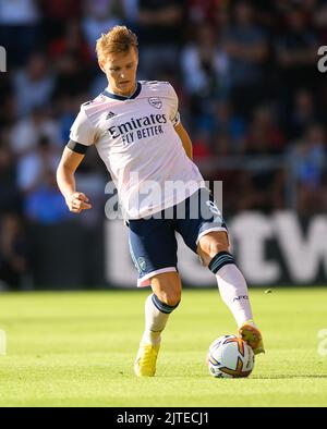 20 Aug 2022 - AFC Bournemouth gegen Arsenal - Premier League - Vitality Stadium Martin Odegaard von Arsenal während des Premier League-Spiels gegen Bournemouth. Picture : Mark Pain / Alamy Live News Stockfoto