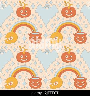 Halloween einfach minimalistischen Hintergrund mit einem Blatt. Stock Vektor