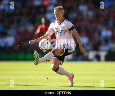 20 Aug 2022 - AFC Bournemouth gegen Arsenal - Premier League - Vitality Stadium Oleksandr Zinchenko von Arsenal während des Premier League-Spiels gegen Bournemouth. Picture : Mark Pain / Alamy Live News Stockfoto