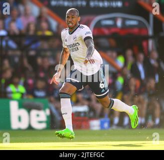 20 Aug 2022 - AFC Bournemouth gegen Arsenal - Premier League - Vitality Stadium Gabriel Magalhaes von Arsenal während des Premier League-Spiels gegen Bournemouth. Picture : Mark Pain / Alamy Live News Stockfoto