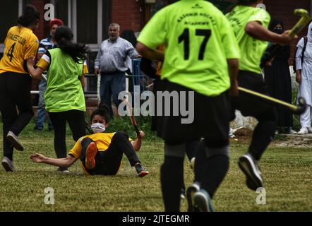 29. August 2022, Srinagar, Jammu und Kashmir, Indien: Nationaler Sporttag 2022 wird in Srinagar im indischen Verwaltungsgebiet Kaschmir gefeiert. (Bild: © Mubashir Hassan/Pacific Press via ZUMA Press Wire) Stockfoto