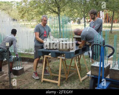 Antwerpen, Belgien, 30. August 2022. Die Abbildung zeigt die Präsentation des Renovierungsprojekts des Middelheim Museums, in Antwerpen, Dienstag, 30. August 2022. BELGA FOTO TIJS VANDERSTAPPEN Stockfoto