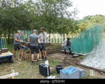 Antwerpen, Belgien, 30. August 2022. Die Abbildung zeigt die Präsentation des Renovierungsprojekts des Middelheim Museums, in Antwerpen, Dienstag, 30. August 2022. BELGA FOTO TIJS VANDERSTAPPEN Stockfoto