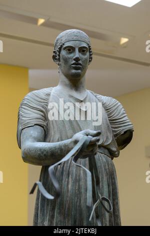 Delphi, Griechenland - 21. Mai 2022: Das archäologische Museum von Delphi auf Griechenland Stockfoto