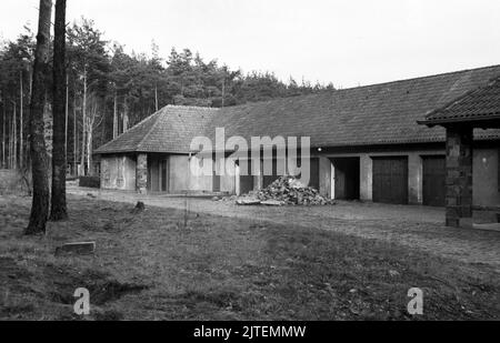 Der Landsitz und die Villa vom fruheren Propagandaminister Joseph Goebbels, das Geländige Bogensee bei Wandlitz, wird nun als Hochschule der FDJ genutzt, Nähe Berlin, Deutschland 1947. Stockfoto