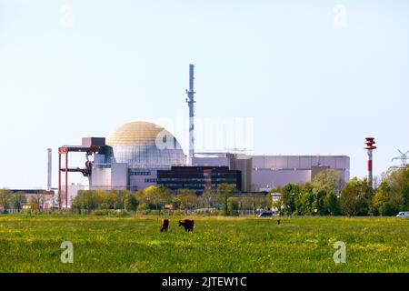 Stillgelegte Kernkraftwerk Brokdorf Stockfoto