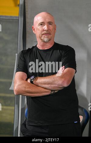 Pisa, Italien. 28. August 2022. Cheftrainer Rolando Maran (Pisa) während AC Pisa vs Genua CFC, Italienischer Fußball Serie B Spiel in Pisa, Italien, August 28 2022 Credit: Independent Photo Agency/Alamy Live News Stockfoto