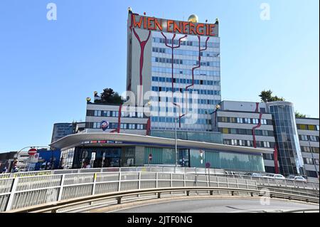 Wien, Österreich. 30. August 2022. Massives Ungleichgewicht des österreichischen Energieversorgers 'Wien Energie'. Der Bundesrechnungshof hat heute eine Prüfung der Wien Energie angekündigt Stockfoto