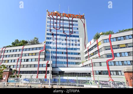 Wien, Österreich. 30. August 2022. Massives Ungleichgewicht des österreichischen Energieversorgers 'Wien Energie'. Der Bundesrechnungshof hat heute eine Prüfung der Wien Energie angekündigt Stockfoto