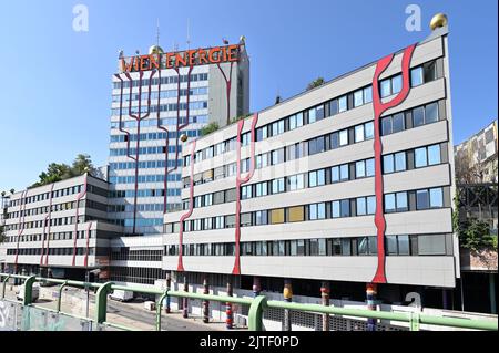 Wien, Österreich. 30. August 2022. Massives Ungleichgewicht des österreichischen Energieversorgers 'Wien Energie'. Der Bundesrechnungshof hat heute eine Prüfung der Wien Energie angekündigt Stockfoto