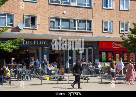 The Flöte & Flagon, Stadtzentrum von Solihull Stockfoto