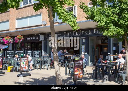 The Flöte & Flagon, Stadtzentrum von Solihull Stockfoto