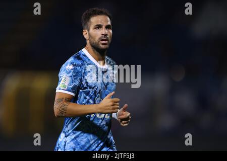 Como, Italien, 29.. August 2022. Cesc Fabregas von Como während des Spiels der Serie B im Stadio Giuseppe Sinigaglia, Como. Bildnachweis sollte lauten: Jonathan Moscrop / Sportimage Stockfoto