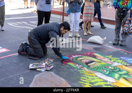 Italienische Street Art beim Palo Alto Festival der Künste Stockfoto