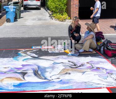 Italienische Street Art beim Palo Alto Festival der Künste Stockfoto