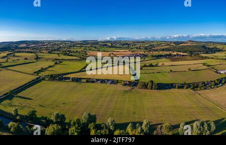 Panoramablick über die Landschaft von North Yorkshire Stockfoto