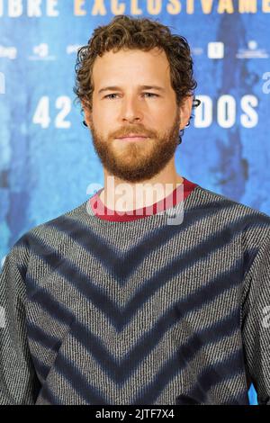 Madrid, Spanien. 30. August 2022. Alvaro Cervantes nimmt an der Fotozelle „42 Segundos“ im Hotel URSO in Madrid Teil. (Foto: Atilano Garcia/SOPA Images/Sipa USA) Quelle: SIPA USA/Alamy Live News Stockfoto