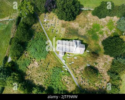 Vogelperspektive auf die Kapelle aus dem 12.. Jahrhundert Stockfoto