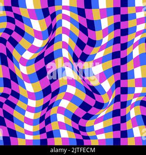 Flaches Design Schachbrett Muster Design Vektor Illustration Stock Vektor