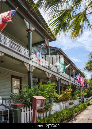 Florida House Inn im Dorf Fernandina Beach auf Amelia Island Florida USA Stockfoto