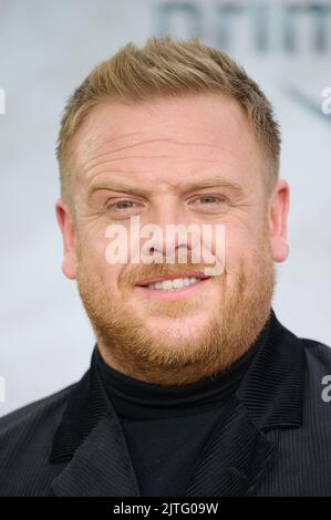 London, Vereinigtes Königreich . 30 August, 2022 . Owain Arthur bei der Weltpremiere von „der Herr der Ringe: Der Ring der Macht“ in den Leicester Square Gardens. Quelle: Alan D West/Alamy Live News Stockfoto