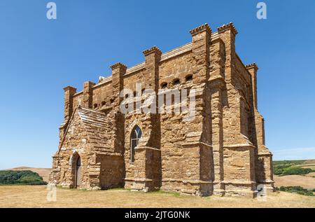 St. Catherine's Chapel (St. Catherine ist die schutzpatronin der Spinster) eine Kirche aus dem 14.. Jahrhundert in der Nähe von Abbotsbury, Dorset Stockfoto