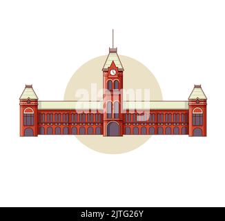 Chennai City Icon - Chennai Central Station - Stock Icon als EPS 10 Datei Stock Vektor