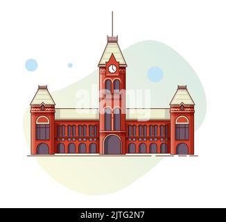 Chennai City Icon - Chennai Central Station - Stock Icon als EPS 10 Datei Stock Vektor