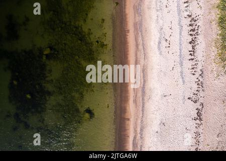 Hintergrund-Muster für Strand und Wasserlinie Stockfoto
