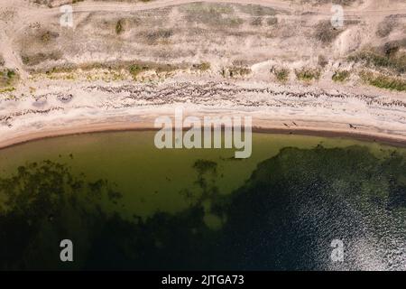 Hintergrund-Muster für Strand und Wasserlinie Stockfoto