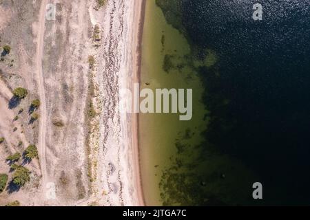 Hintergrund-Muster für Strand und Wasserlinie Stockfoto