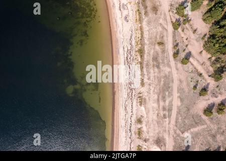 Hintergrund-Muster für Strand und Wasserlinie Stockfoto