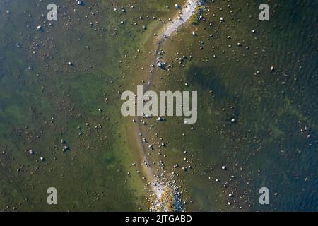 Hintergrund-Muster für Strand und Wasserlinie Stockfoto
