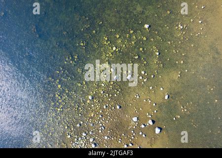 Hintergrund-Muster für Strand und Wasserlinie Stockfoto