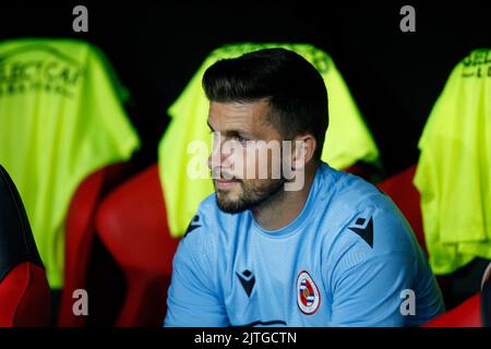 Shane Long #7 von Reading während des Sky Bet Championship-Spiels Sheffield United gegen Reading in der Bramall Lane, Sheffield, Großbritannien, 30.. August 2022 Stockfoto