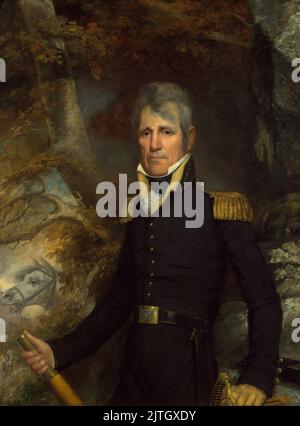 Ein Porträt von General Andrew Jackson von John Wesley Jarvis, c. 1819. Andrew Jackson war der siebte Präsident der USA. In diesem Gemälde war er 52 Jahre alt. Stockfoto