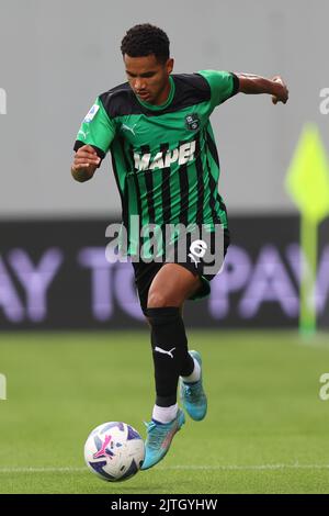 Reggio Emilia, Italien. 30. August 2022. Rogerio (US SASSUOLO) während US Sassuolo gegen AC Mailand, italienische Fußballserie A Spiel in Reggio Emilia, Italien, August 30 2022 Quelle: Independent Photo Agency/Alamy Live News Stockfoto