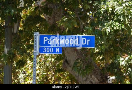 Los Angeles, California, USA 27.. August 2022 Parkwood Drive am 27. August 2022 in Los Angeles, Kalifornien, USA. Foto von Barry King/Alamy Stockfoto Stockfoto