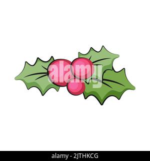 Mistel für Frohe Weihnachten. Stock Vektor