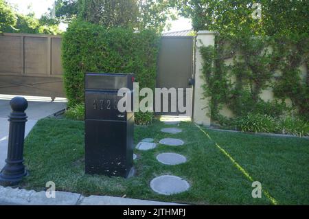 Encino California, USA 27. August 2022 Schauspieler Gary Coopers ehemaliges Haus/Haus in der 4723 White Oak Avenue am 27. August 2022 in Encino, California, USA. Foto von Barry King/Alamy Stockfoto Stockfoto