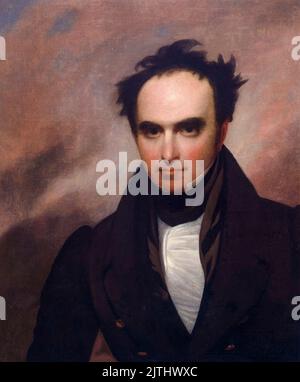 Daniel Webster (1782-1852), amerikanischer Rechtsanwalt und Staatsmann, Portrait in Öl auf Leinwand von Francis Alexander, 1835 Stockfoto