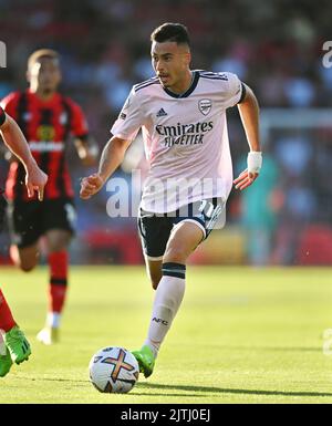 20 Aug 2022 - AFC Bournemouth gegen Arsenal - Premier League - Vitality Stadium Gabriel Martinelli von Arsenal während des Premier League-Spiels gegen Bournemouth. Picture : Mark Pain / Alamy Live News Stockfoto