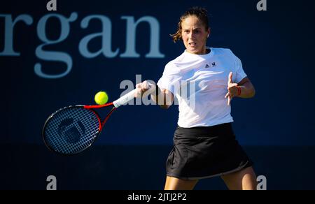New York, Usa. 30. August 2022. Daria Kasatkina aus Russland während der ersten Runde der US Open 2022, Grand Slam Tennisturnier am 29. August 2022 im USTA National Tennis Center in New York, USA - Foto: Rob Prange/DPPI/LiveMedia Kredit: Unabhängige Fotoagentur/Alamy Live News Stockfoto
