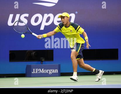 New York, US, 31/08/2022, Rinky Hijikata of Australia während des Tages 2 der US Open 2022, 4. Grand Slam Tennisturnier der Saison am 30. August 2022 im USTA National Tennis Center in New York, USA - Foto Jean Catuffe / DPPI Stockfoto