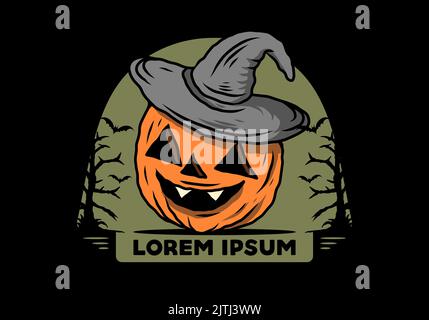 Scary Halloween Geister Zeug Illustration Design Stock Vektor