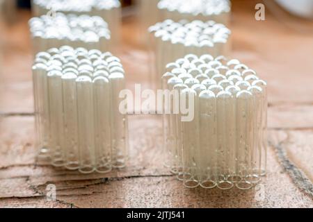 Wissenschaft Labor Reagenzgläser , Laborgeräte Stockfoto