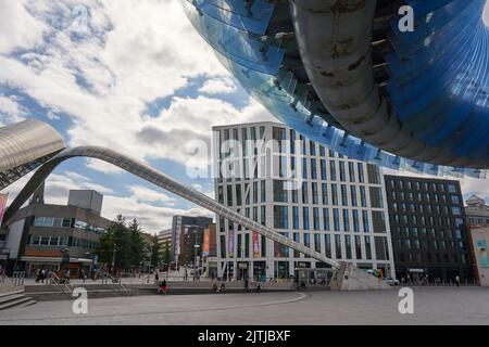 Moderne Street Art Installation in Coventry, Großbritannien Stockfoto